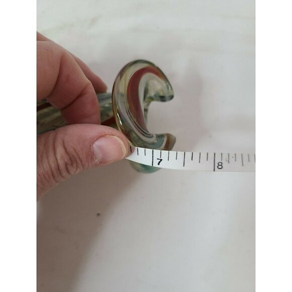 VINTAGE Murano Style Art Glass Vase Ruffle Edges - Picture 5 of 5